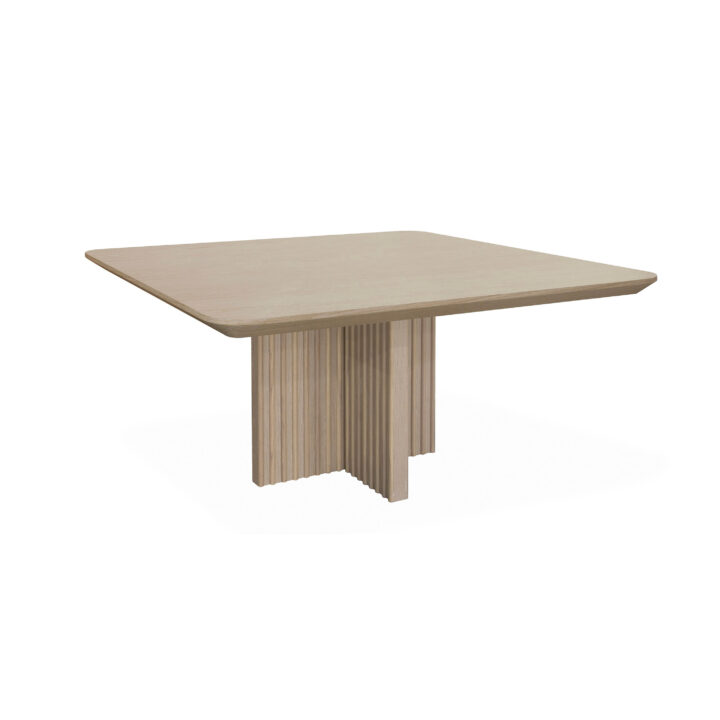Bonaire 60sq dining table (EM-BOD-606030) - Blonde Oak